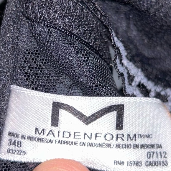 Maidenform Bra Lace Racerback Full Coverage Lightly Padded Underwire T-Shirt Bra - Picture 11 of 13